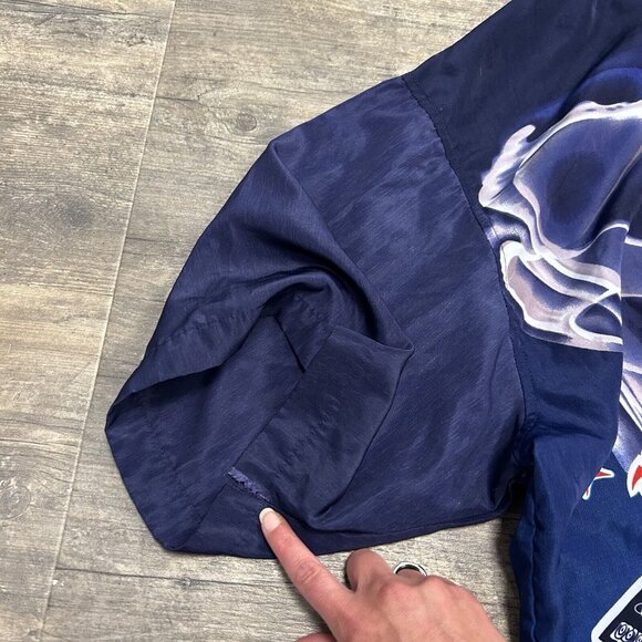 Texas Hold em Button Up Shirt Men Size XL Vintage‎ JET Strtwr AOP Polyester (33) - Picture 9 of 12